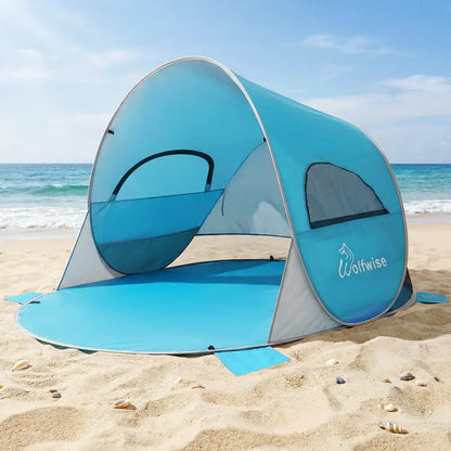 Instant Pop-Up Beach Tent – UV Protection & Portable Sun Shelter