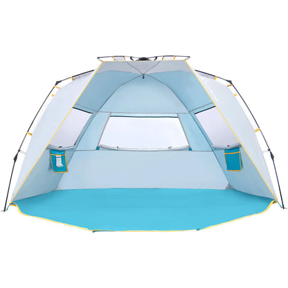 Easy-Up Beach Tent – UPF 50+ Portable Sun Shelter