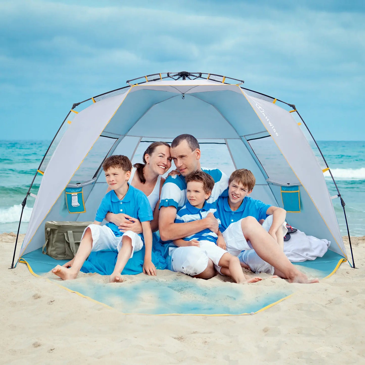 Easy-Up Beach Tent – UPF 50+ Portable Sun Shelter