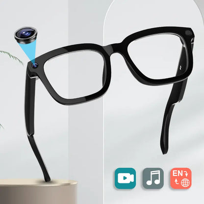 Smart Camera Glasses – HD Recording, Bluetooth Audio & AI Voice Assistant