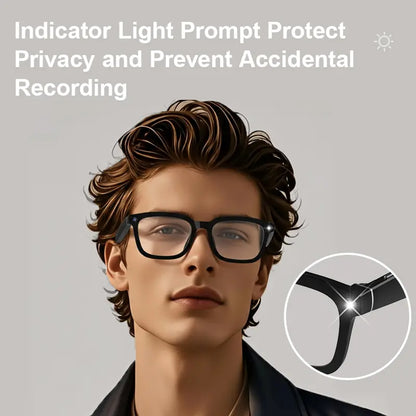 Smart Camera Glasses – HD Recording, Bluetooth Audio & AI Voice Assistant