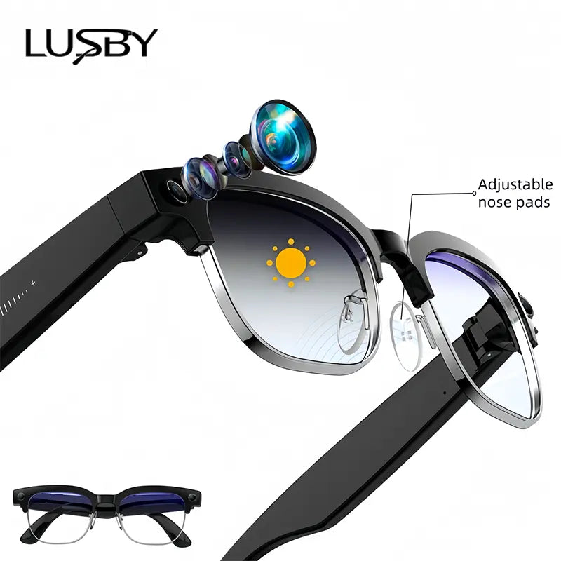 Smart AI Glasses with Camera & Real-Time Translation