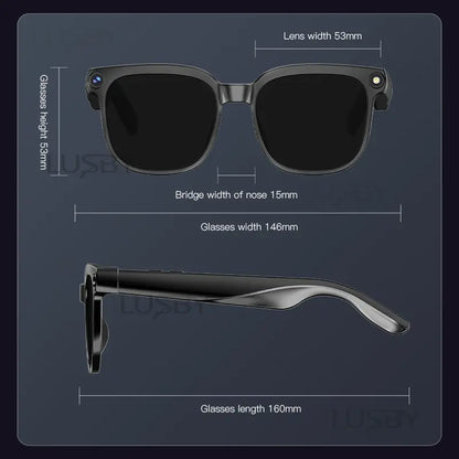 Smart AI Glasses with Camera & Real-Time Translation