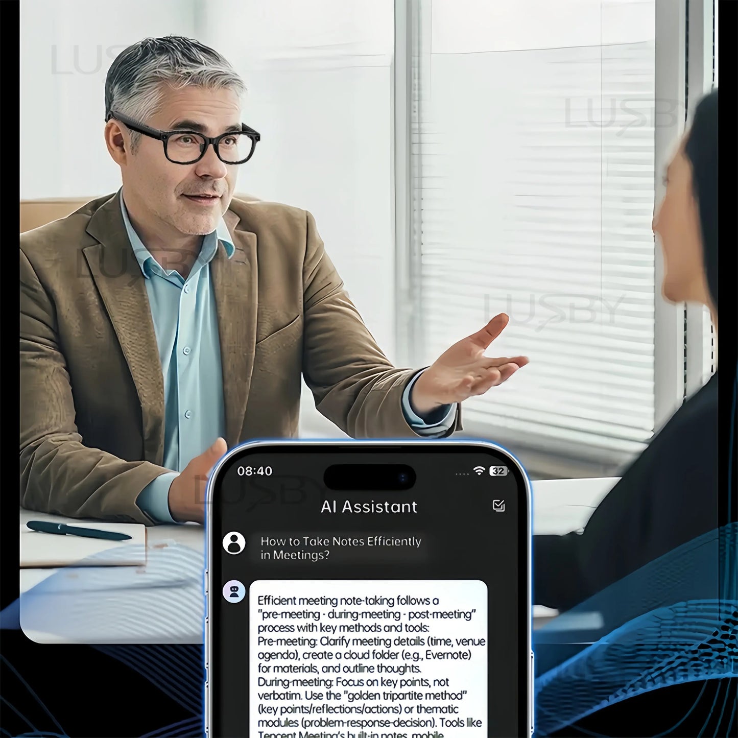 Smart AI Glasses with Camera & Real-Time Translation