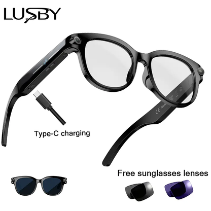 Smart AI Glasses with Camera & Real-Time Translation