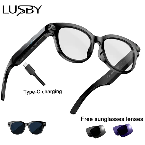 Smart AI Glasses with Camera & Real-Time Translation