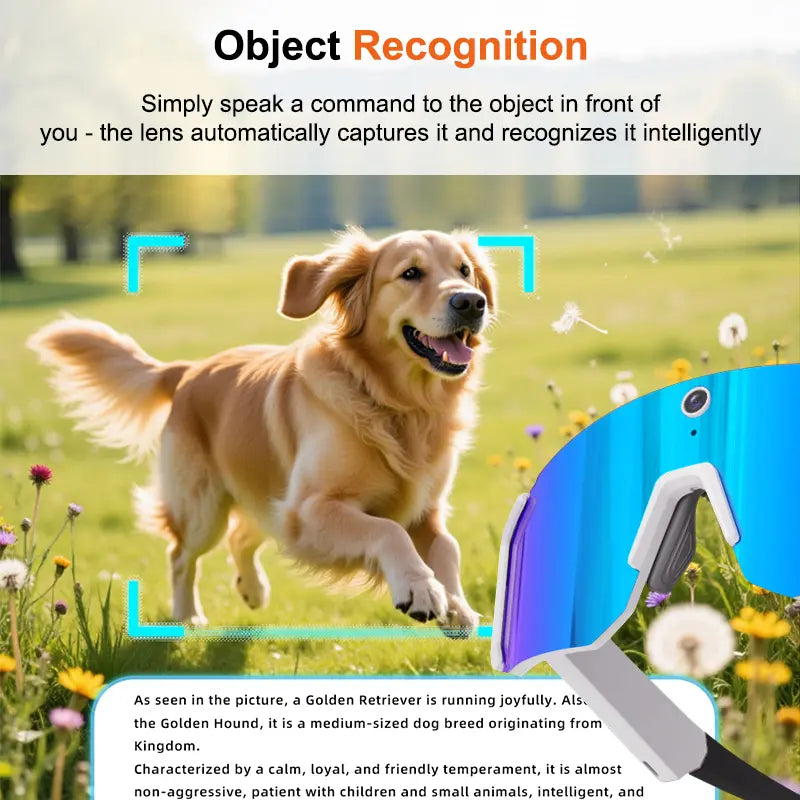Smart Camera Glasses – 2K Video, Bluetooth Audio & AI Assistant